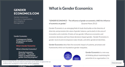 Desktop Screenshot of gendereconomics.com
