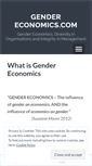 Mobile Screenshot of gendereconomics.com