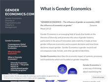 Tablet Screenshot of gendereconomics.com